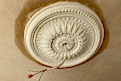 Ceiling rose fitted