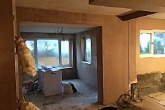 Property - new Kitchen installation, plastering, plaster boarding, new ceiling fitted.