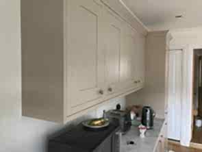 Kitchen re-fit and build, plaster walls and ceiling. Blake Plastering, Plasterer Cardiff.